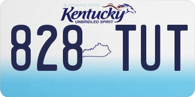 KY license plate 828TUT