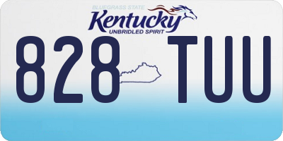 KY license plate 828TUU