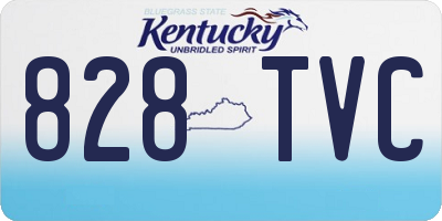 KY license plate 828TVC