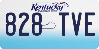 KY license plate 828TVE