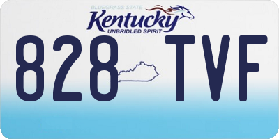 KY license plate 828TVF