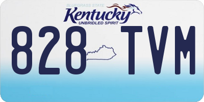 KY license plate 828TVM