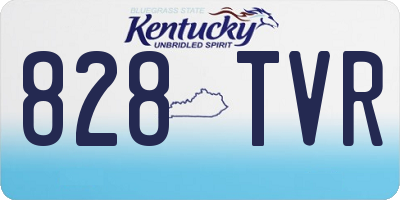 KY license plate 828TVR