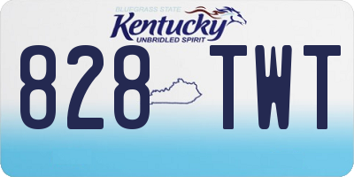 KY license plate 828TWT
