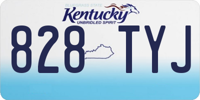 KY license plate 828TYJ