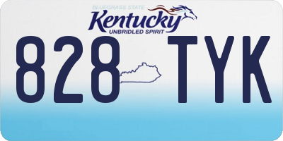 KY license plate 828TYK