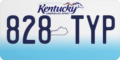 KY license plate 828TYP