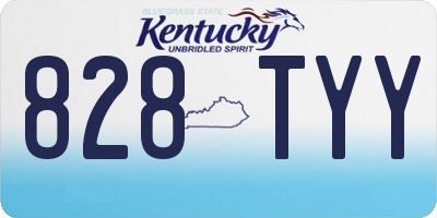 KY license plate 828TYY