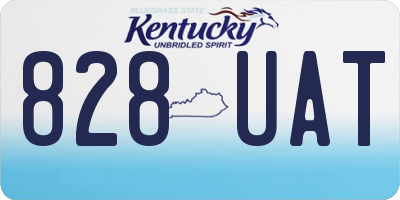 KY license plate 828UAT