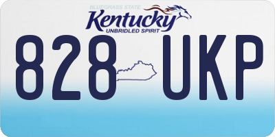 KY license plate 828UKP