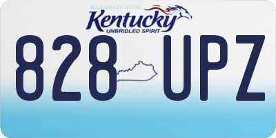 KY license plate 828UPZ