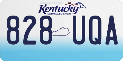 KY license plate 828UQA