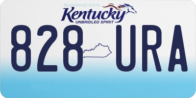 KY license plate 828URA