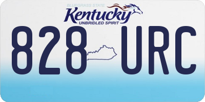 KY license plate 828URC