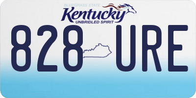 KY license plate 828URE