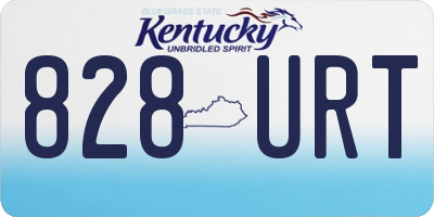 KY license plate 828URT