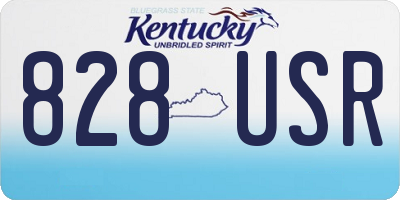 KY license plate 828USR
