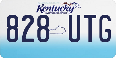 KY license plate 828UTG