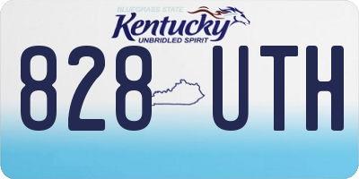 KY license plate 828UTH