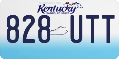 KY license plate 828UTT