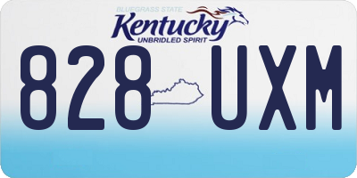 KY license plate 828UXM