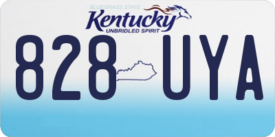 KY license plate 828UYA