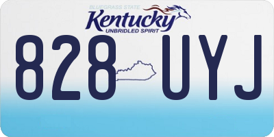 KY license plate 828UYJ