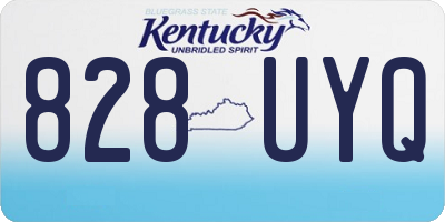 KY license plate 828UYQ