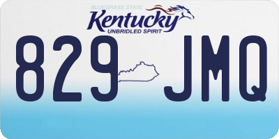 KY license plate 829JMQ