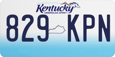 KY license plate 829KPN