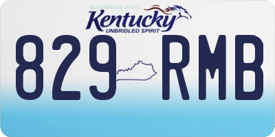 KY license plate 829RMB