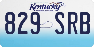 KY license plate 829SRB