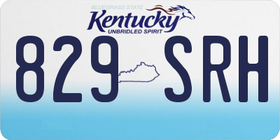 KY license plate 829SRH