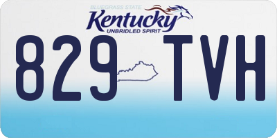 KY license plate 829TVH