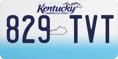 KY license plate 829TVT