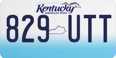 KY license plate 829UTT