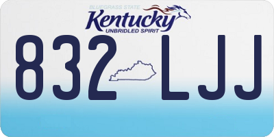 KY license plate 832LJJ