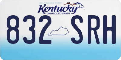 KY license plate 832SRH