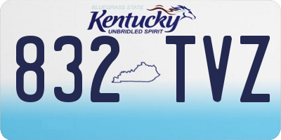 KY license plate 832TVZ