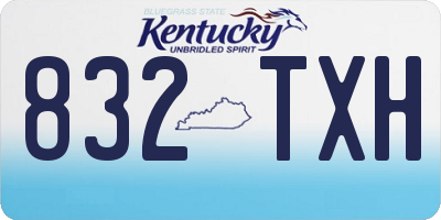 KY license plate 832TXH