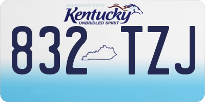 KY license plate 832TZJ