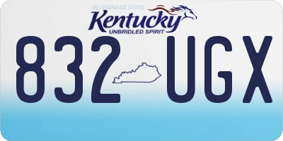 KY license plate 832UGX