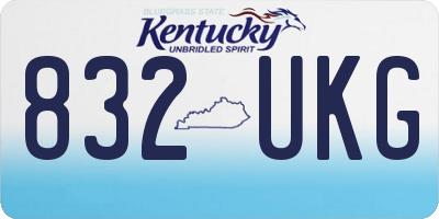 KY license plate 832UKG