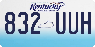 KY license plate 832UUH