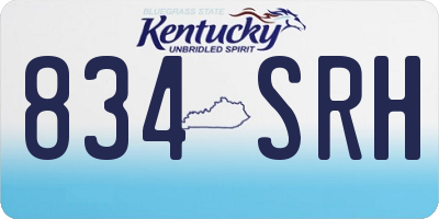 KY license plate 834SRH