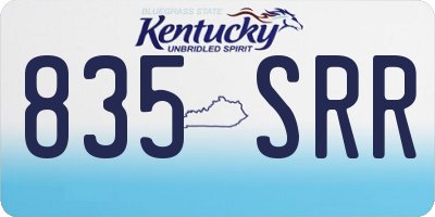 KY license plate 835SRR