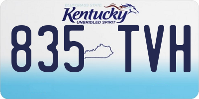 KY license plate 835TVH