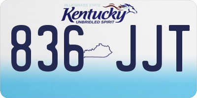 KY license plate 836JJT
