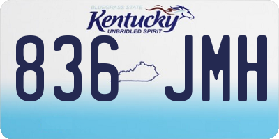KY license plate 836JMH