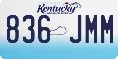 KY license plate 836JMM